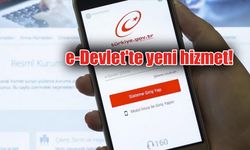 E-Devlet'te yeni bir hizmet daha kullanıma sunuldu