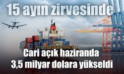 15 ayın zirvesinde: Cari açık haziranda 3,5 milyar dolara yükseldi