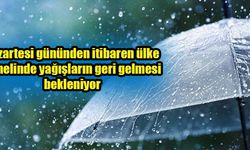 Meteoroloji'den gelecek hafta için yağış uyarısı!