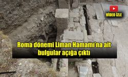 Antik kentte Roma döneminden kalan hamam bulundu