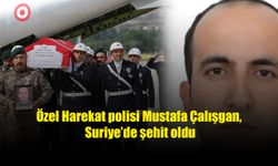 Fırat Kalkan'ında şehit olan polisin naaşı Tokat'a getirildi