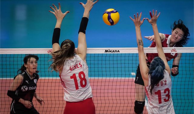 A Milli Kadın Voleybol Takımı, Güney Kore'yi 3-1 mağlup etti