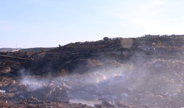 Çeşme yangınları kısmi kontrol altında