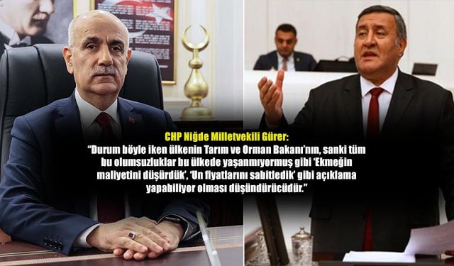 CHP'li Gürer'den Bakan Kirişci'nin yanıtına tepki!