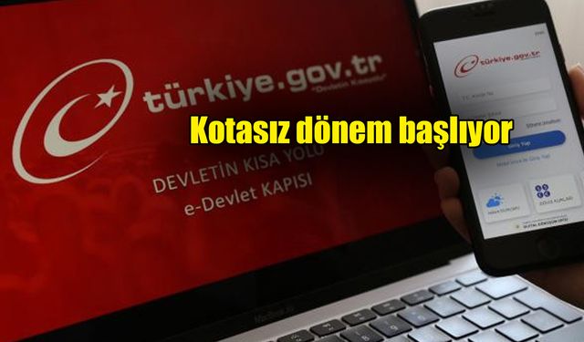 e-Devlet'te devrim gibi yenilik!