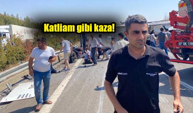 Gaziantep'te feci kaza: 15 ölü, 8'i ağır 29 kişi yaralı