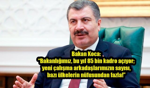 Sağlık Bakanı Fahrettin Koca duyurdu: 'Hayırlı olsun'