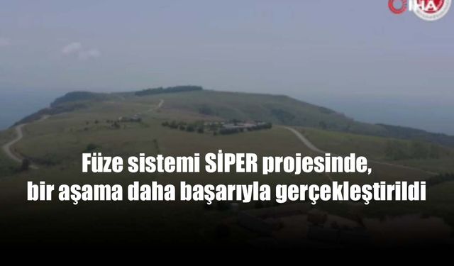 Uzun menzilli hava savunma füze sistemi “SİPER”den tarihi başarı