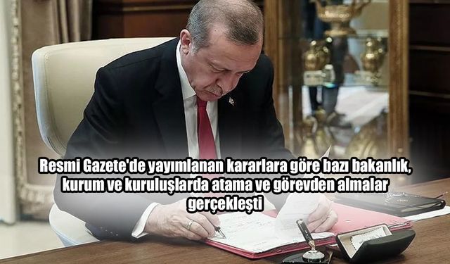 Cumhurbaşkanı Erdoğan imzaladı, Resmi Gazete'de yayımlandı!