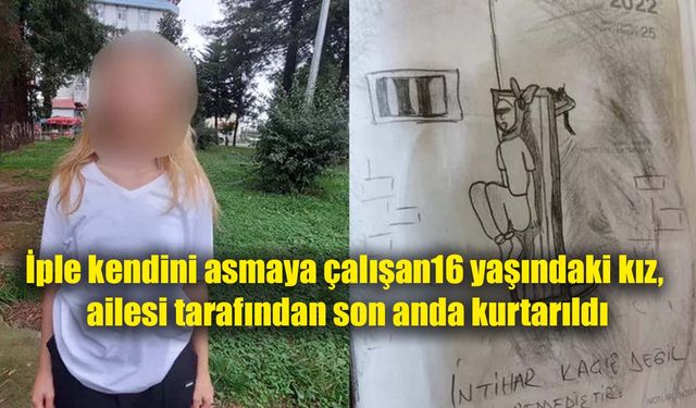 İntihardan son anda dönen liseli kız, yaşadığı istismarı resmetti