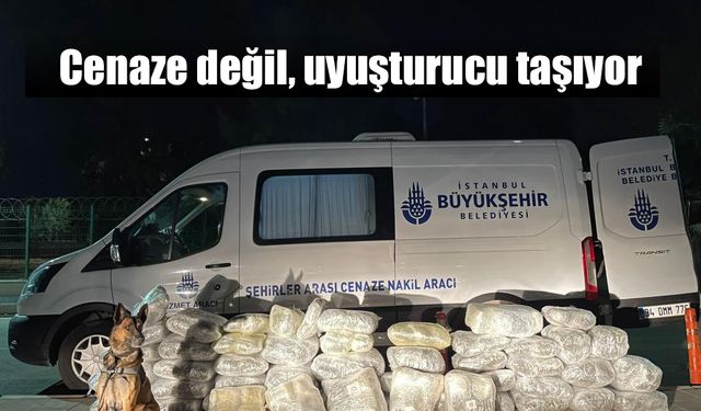 Cenaze yerine, uyuşturucu çıktı!