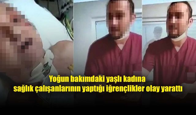 Yaşlı hastanın yüzüne paraları saçıp, dalga geçtiler