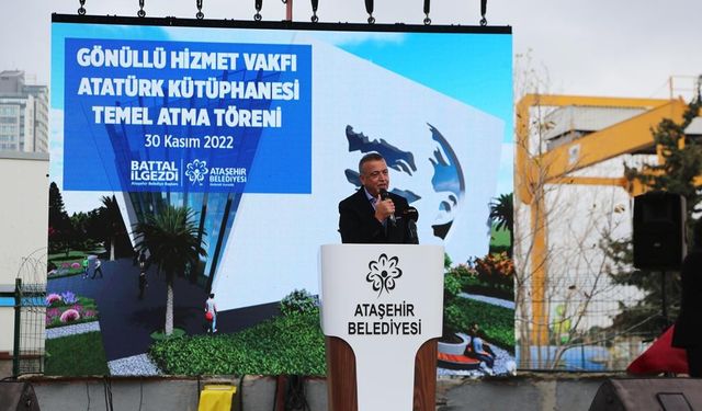 Türkiye’nin en büyük “Atatürk” kütüphanesinin temeli Ataşehir’de atıldı