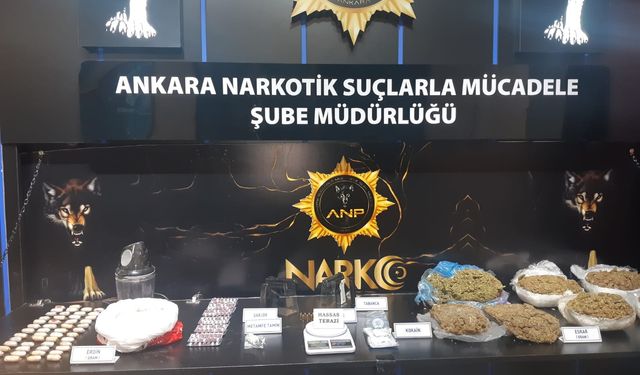 Başkentte narkotik operasyonu: 4 buçuk milyon liralık uyuşturucu ele geçirildi