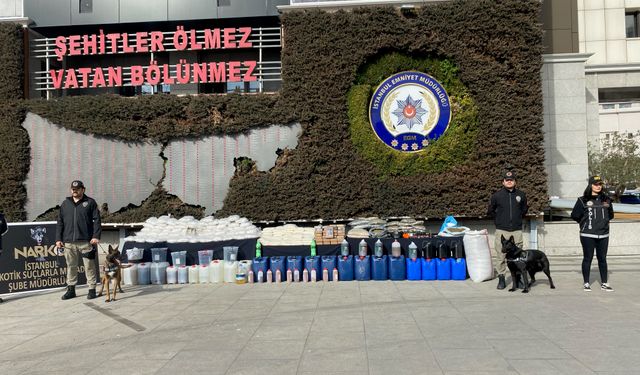 İstanbul'da 1 ton 63 kilo uyuşturucu madde ele geçirildi