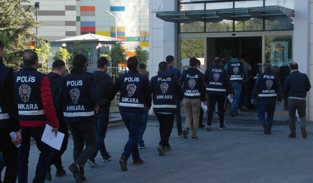 Ankara merkezli 9 ilde FETÖ/PDY silahlı terör örgütü mensuplarına operasyon