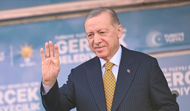 Cumhurbaşkanı Recep Tayyip Erdoğan, AK Parti Aydın mitinginde konuşuyor.