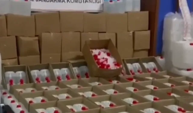 28 bin 400 litre sahte alkol ele geçirildi!