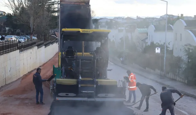 Tüysüzler’deki yol genişletme çalışması tamamlandı