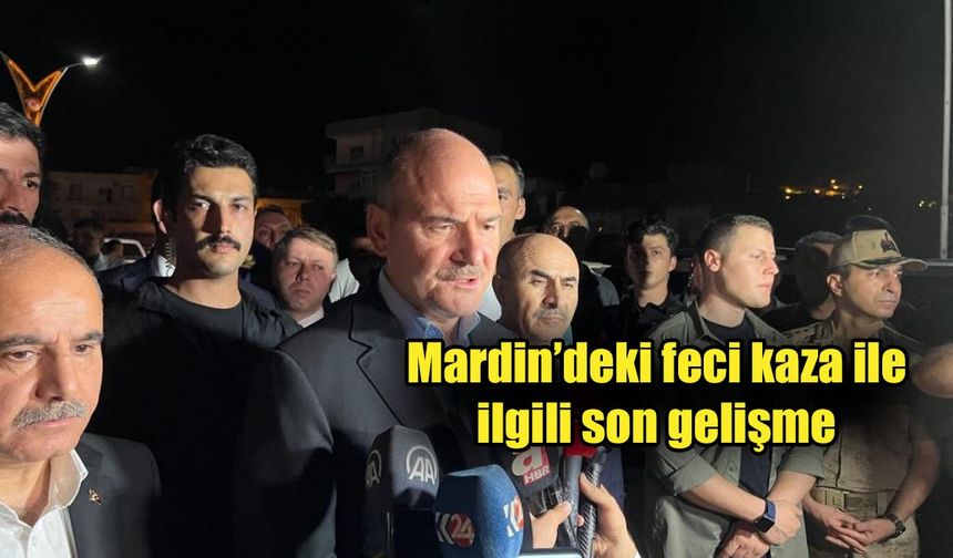 Bakan Soylu: 'Kaza ile ilgili iki gözaltımız var'