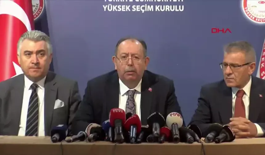 YSK Başkanı Yener'den önemli açıklamalar